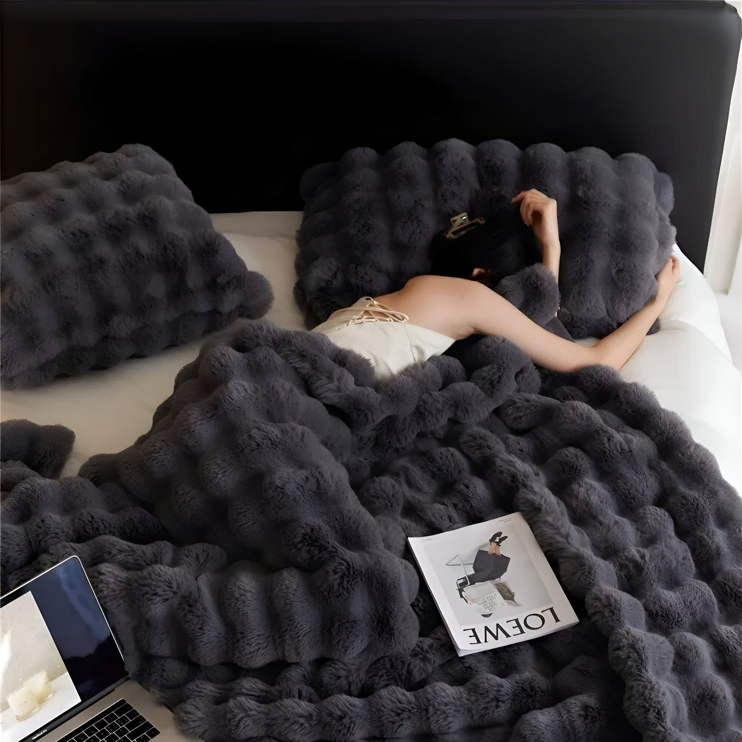 Karierte Kuscheldecke