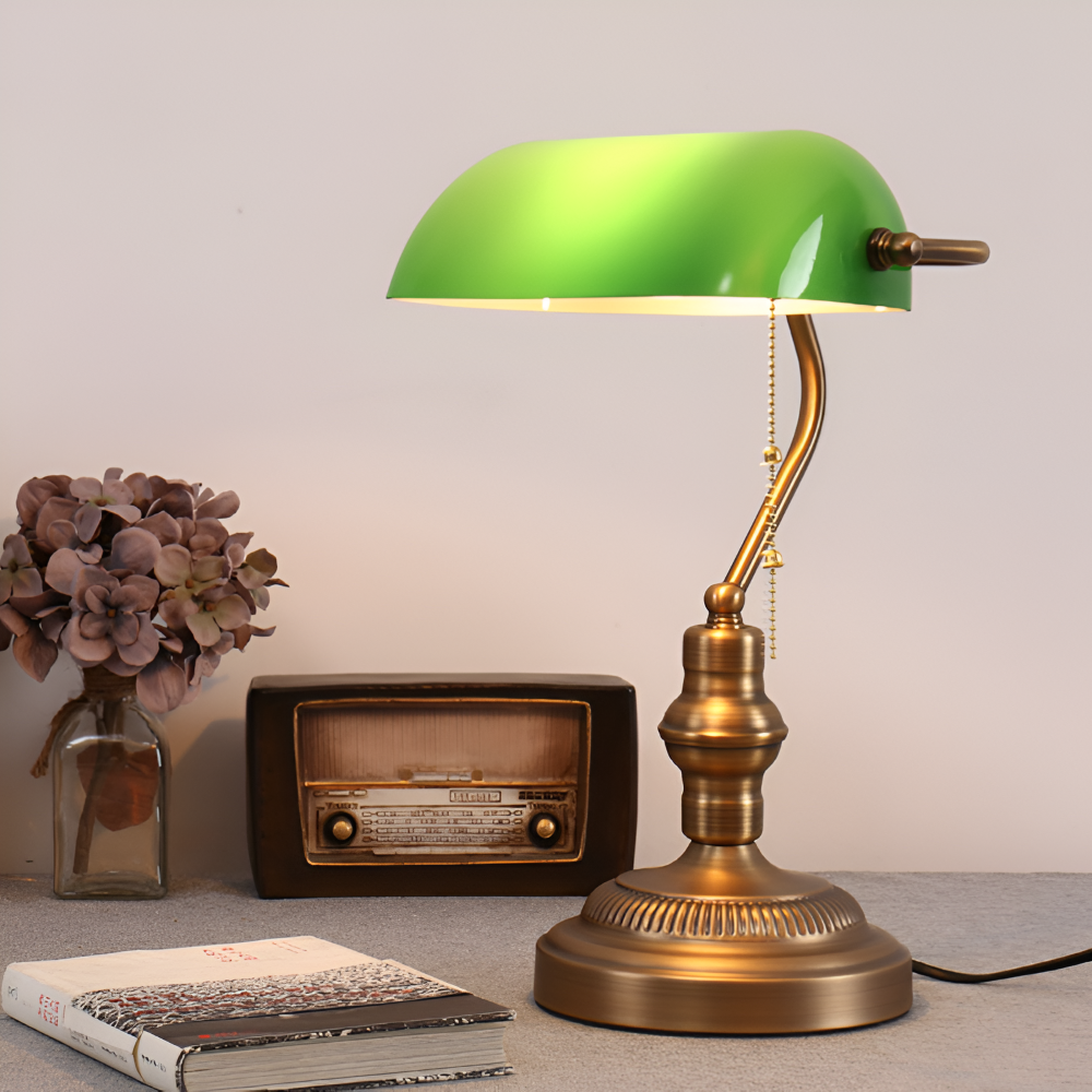 Schreibtischlampe hoch