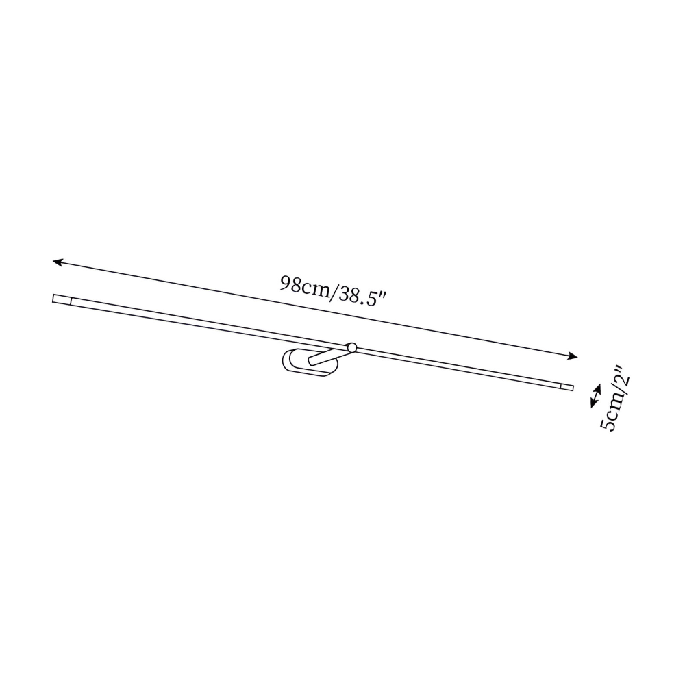 LED Wandleuchte schlank