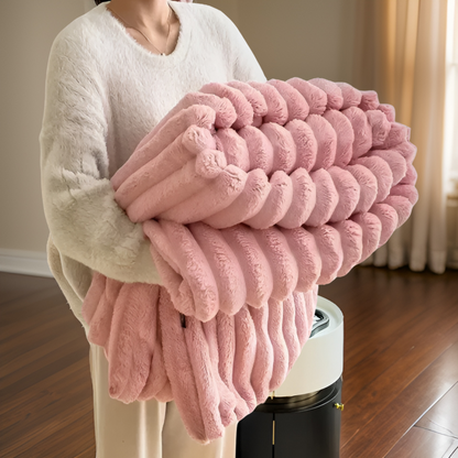 Plüsch-Fleece-Decke für Sofa
