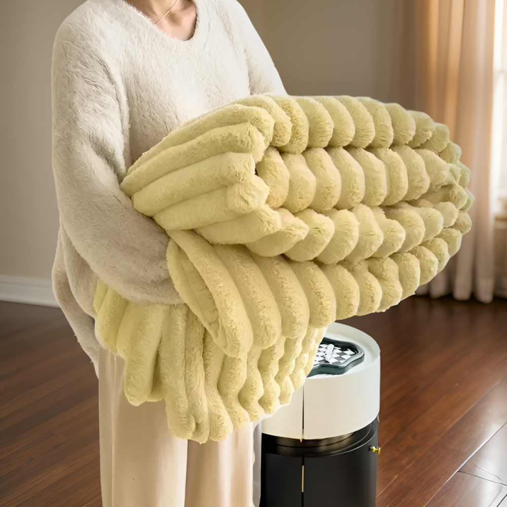 Plüsch-Fleece-Decke für Sofa