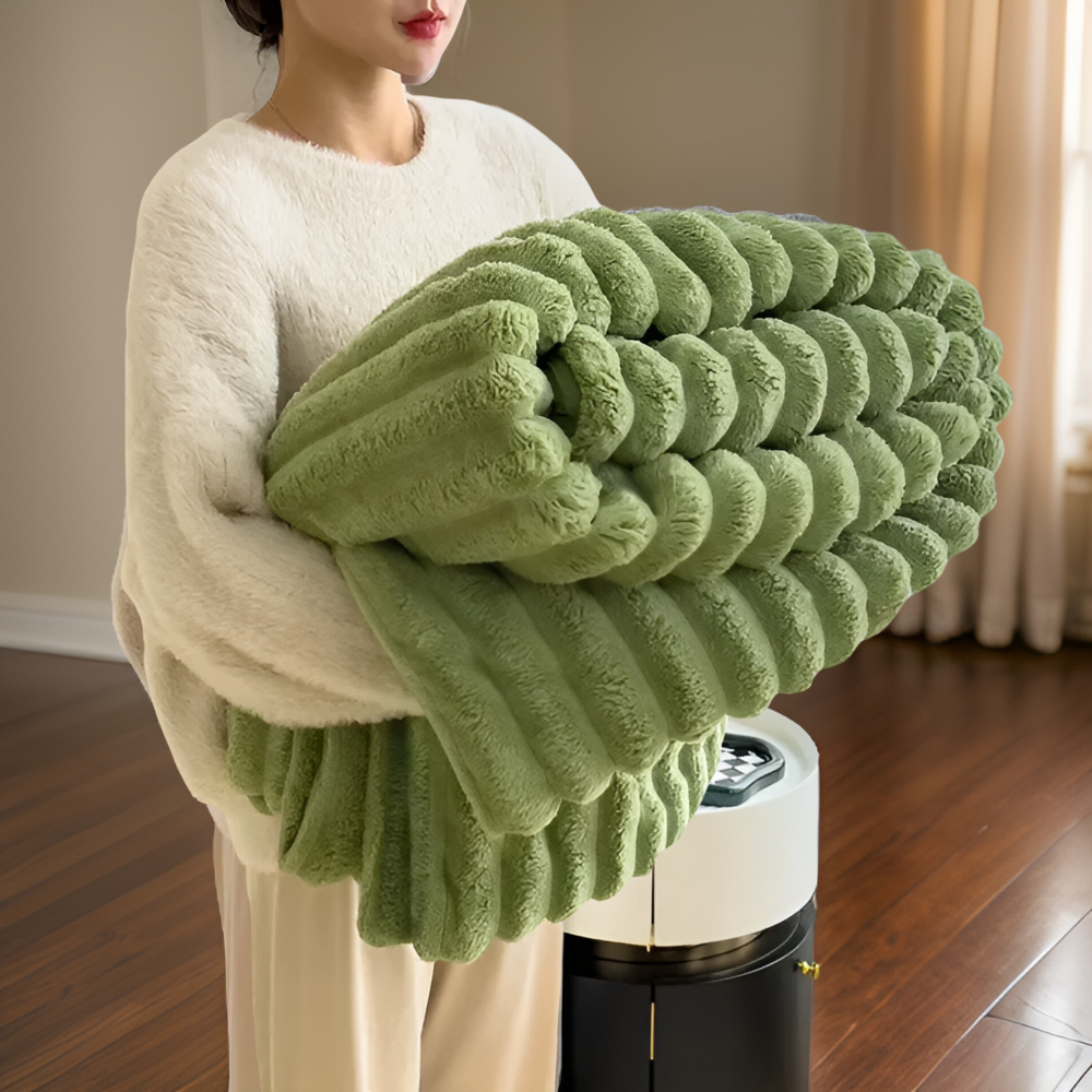 Plüsch-Fleece-Decke für Sofa