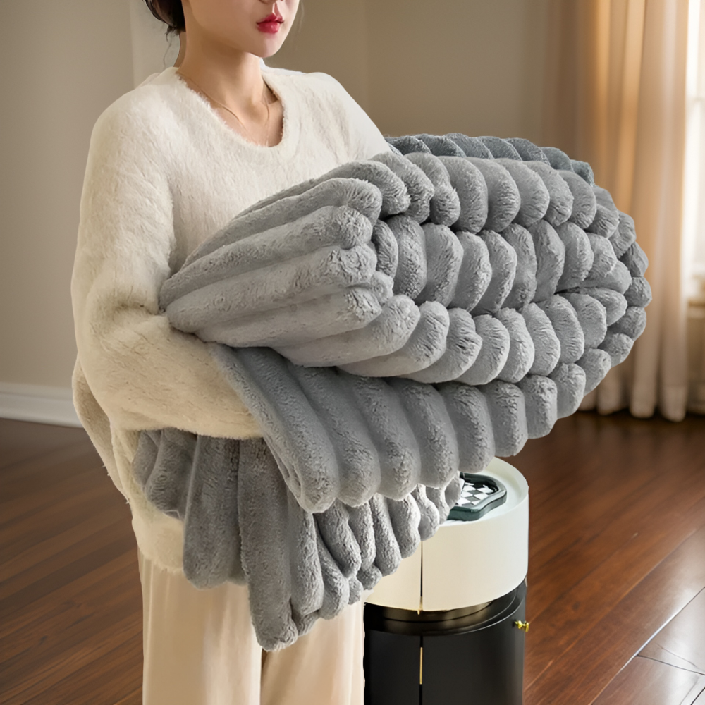 Plüsch-Fleece-Decke für Sofa