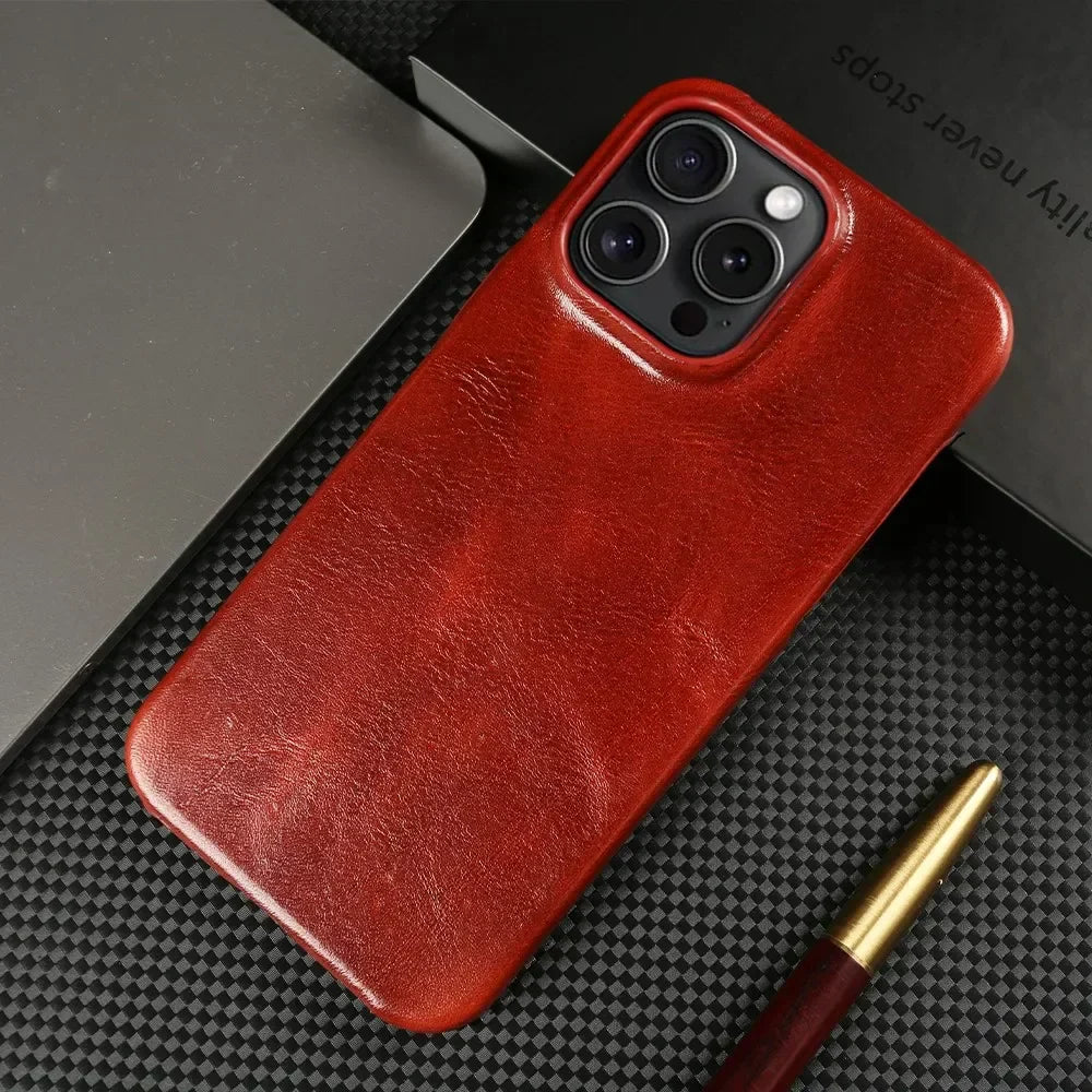 DAS EXECUTIVE - ECHTE LEDER IPHONE-HÜLLE