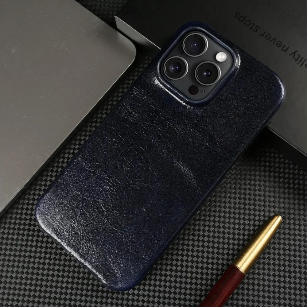 DAS EXECUTIVE - ECHTE LEDER IPHONE-HÜLLE