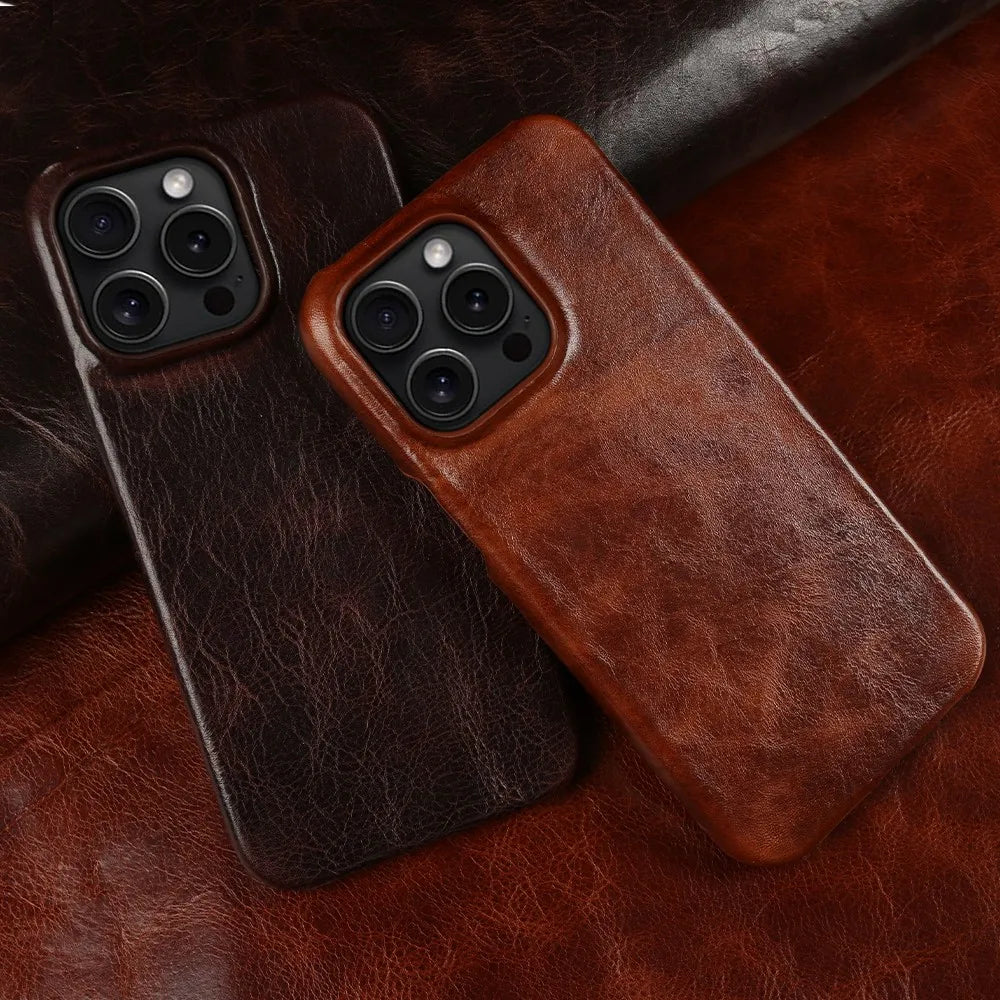 DAS EXECUTIVE - ECHTE LEDER IPHONE-HÜLLE