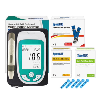 Diagnostix | Innovatives 3-in-1 Gesundheitsmonitor für Cholesterin, Glukose & Harnsäure