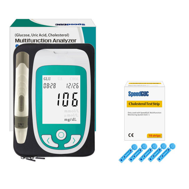 Diagnostix | Innovatives 3-in-1 Gesundheitsmonitor für Cholesterin, Glukose & Harnsäure
