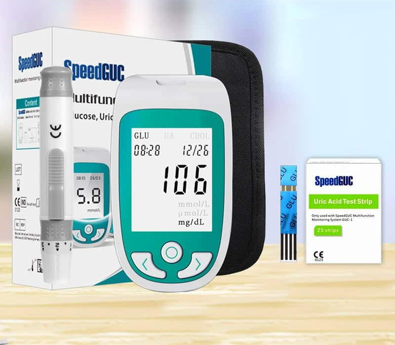Diagnostix | Innovatives 3-in-1 Gesundheitsmonitor für Cholesterin, Glukose & Harnsäure