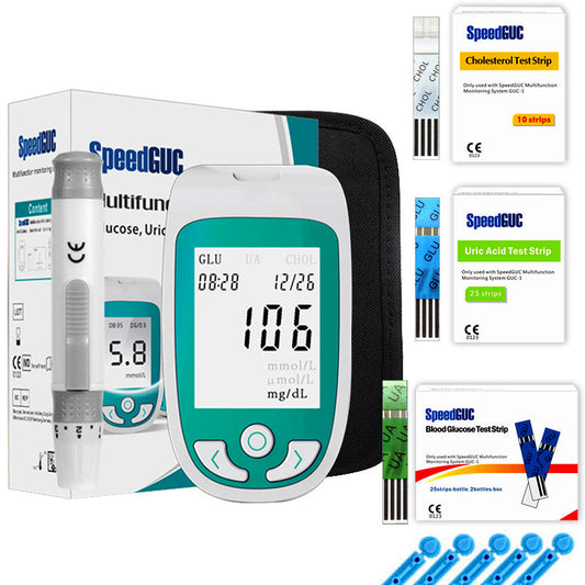 Diagnostix | Innovatives 3-in-1 Gesundheitsmonitor für Cholesterin, Glukose & Harnsäure