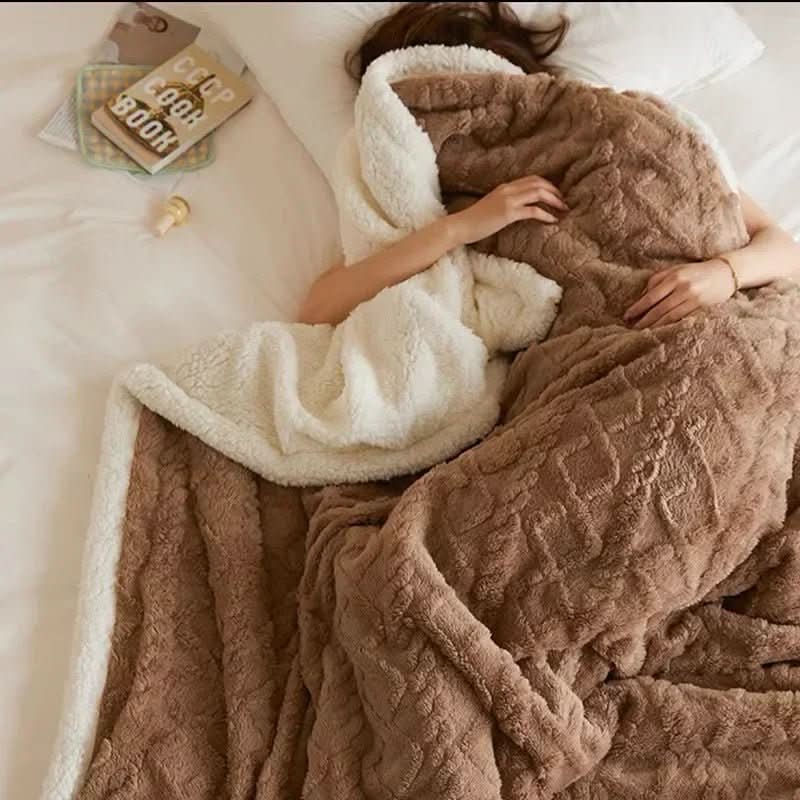 Dicke Lambswool-Decke