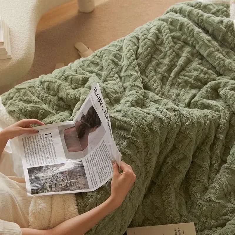 Dicke Lambswool-Decke