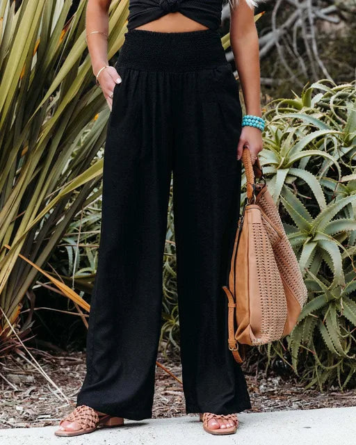Iyana | Elegante Hochtaillenhose für Komfort und Stil