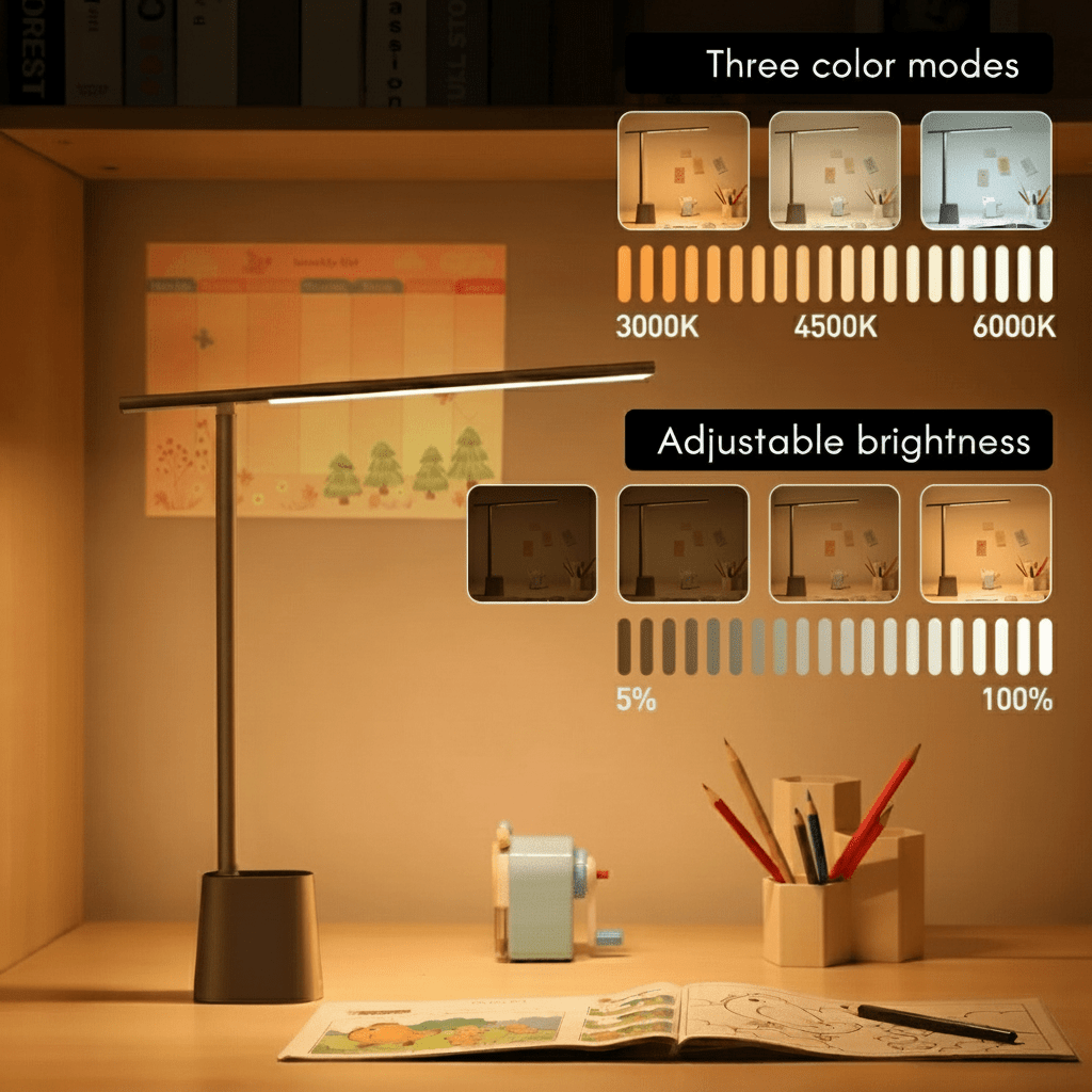 Faltbare LED-Schreibtischlampe