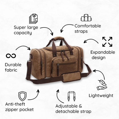 Große Kapazität Canvas Reisetasche
