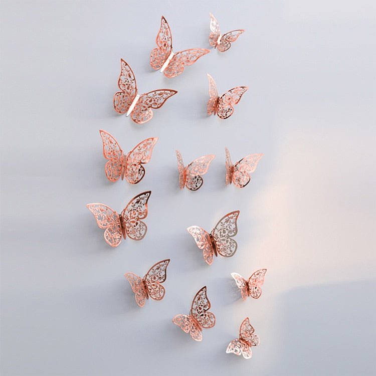 3D Schmetterling Wandsticker | Perfekt für Hochzeiten