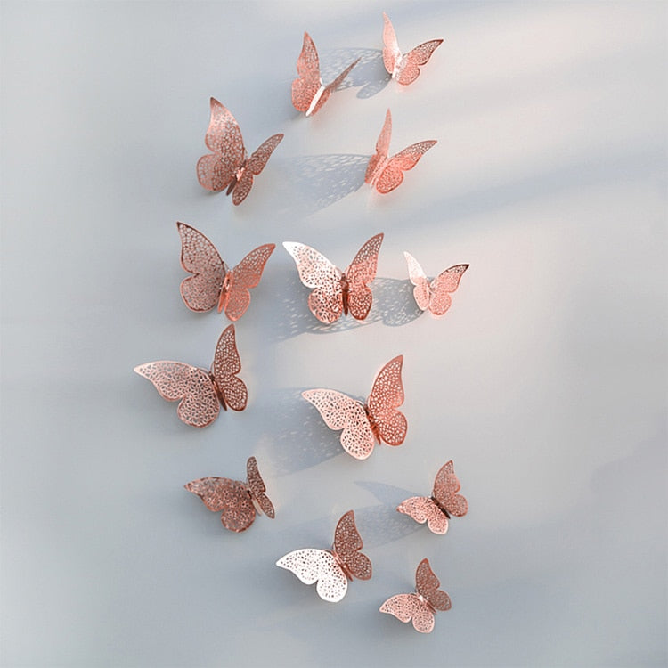 3D Schmetterling Wandsticker | Perfekt für Hochzeiten