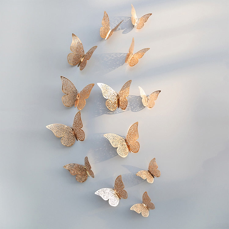 3D Schmetterling Wandsticker | Perfekt für Hochzeiten