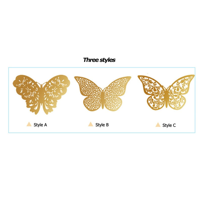 3D Schmetterling Wandsticker | Perfekt für Hochzeiten