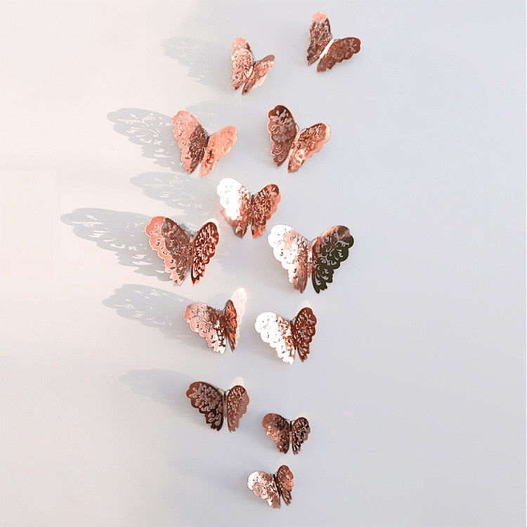 3D Schmetterling Wandsticker | Perfekt für Hochzeiten