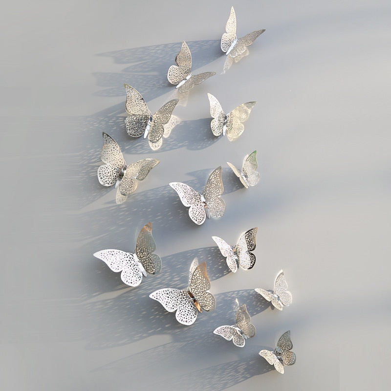 3D Schmetterling Wandsticker | Perfekt für Hochzeiten
