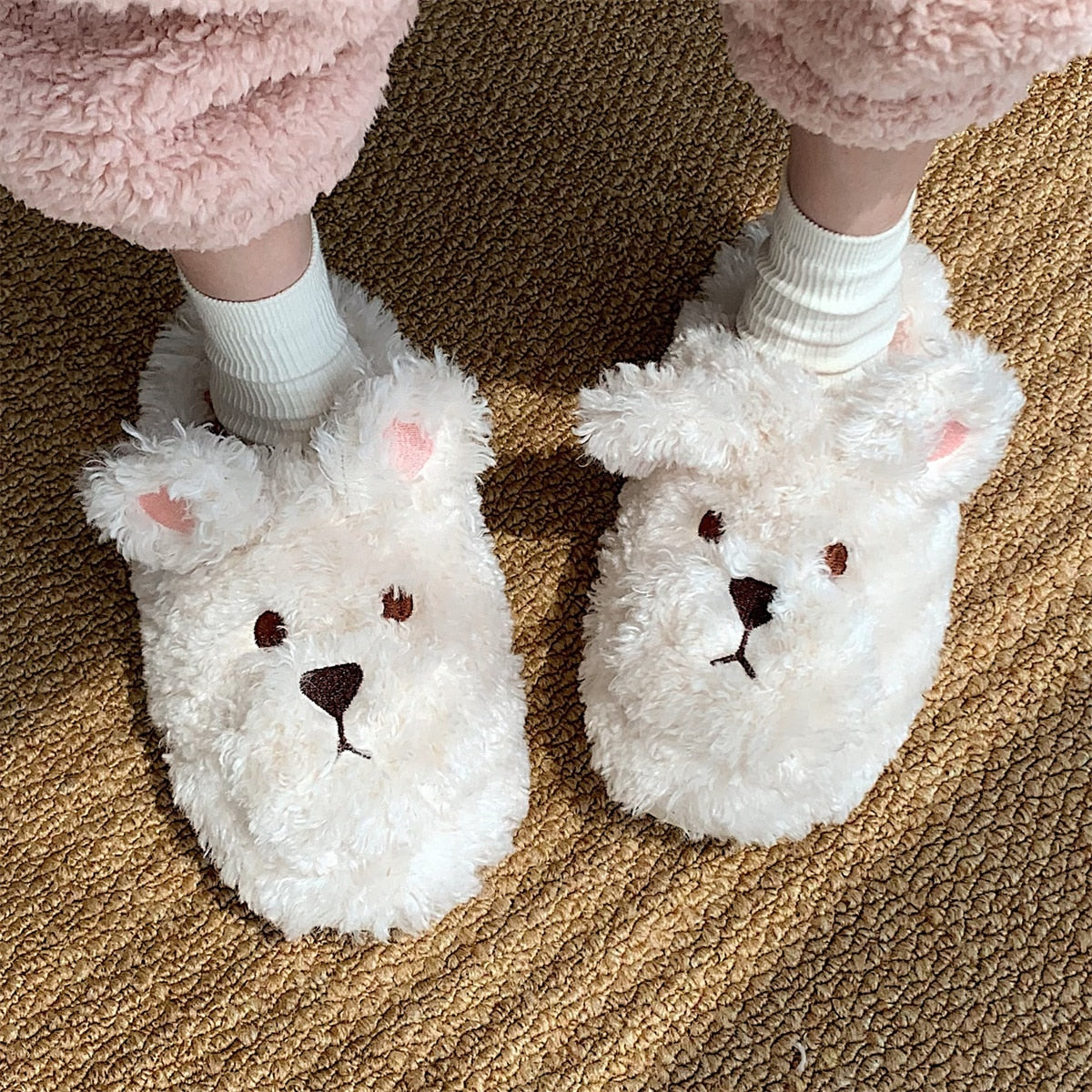 Fleur de Chaleur | Kuschelige Tier-Pantoffeln für warme Füße