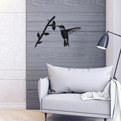 Havedekoration | Vogel-Silhouette aus Metall - Kunst im Garten