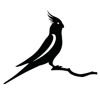 Havedekoration | Vogel-Silhouette aus Metall - Kunst im Garten