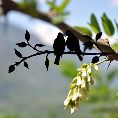 Havedekoration | Vogel-Silhouette aus Metall - Kunst im Garten