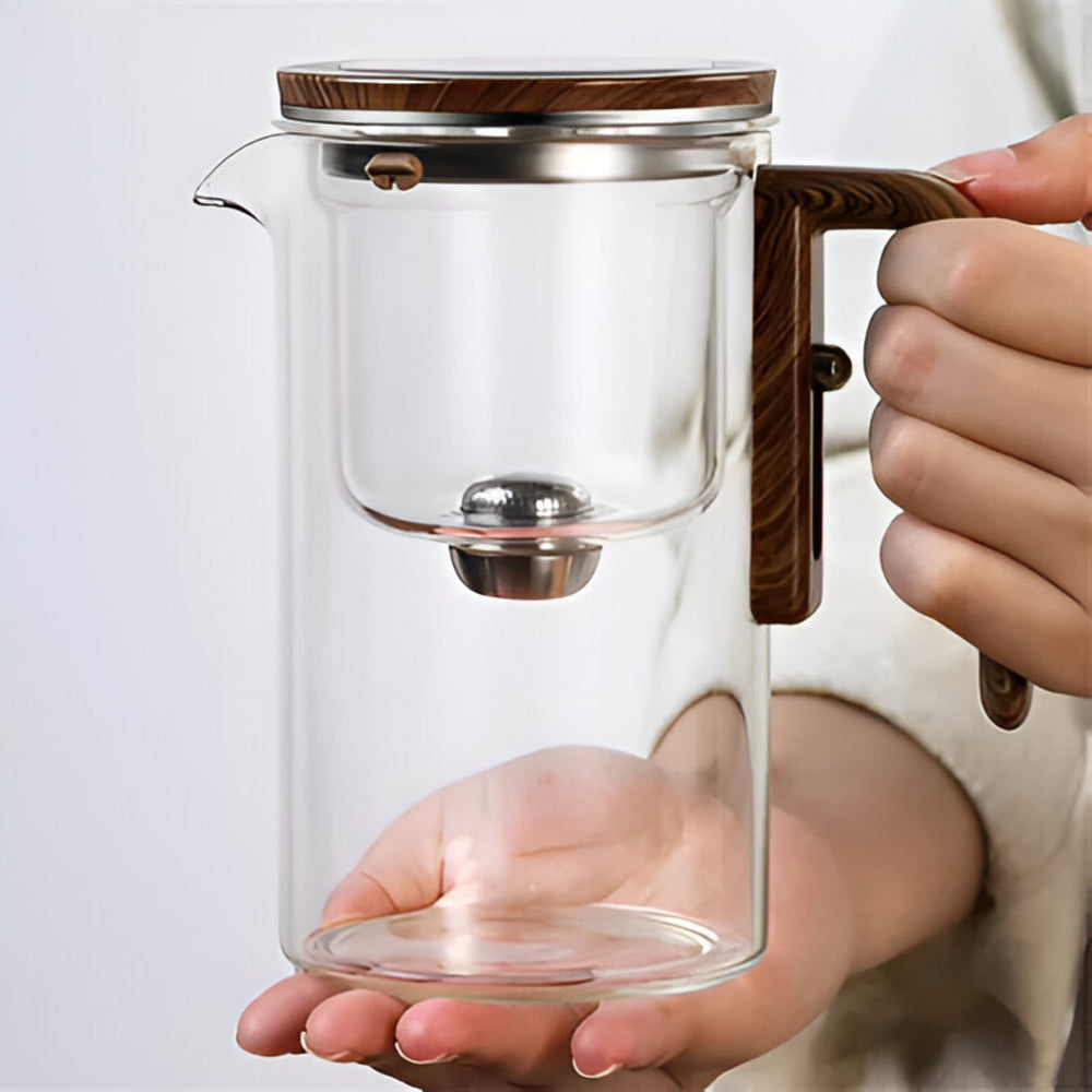 Glas Teekanne mit Sieb