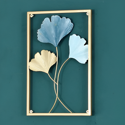 Metallwandkunst Blätterdesign