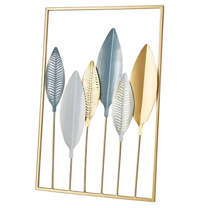 Metallwandkunst Blätterdesign