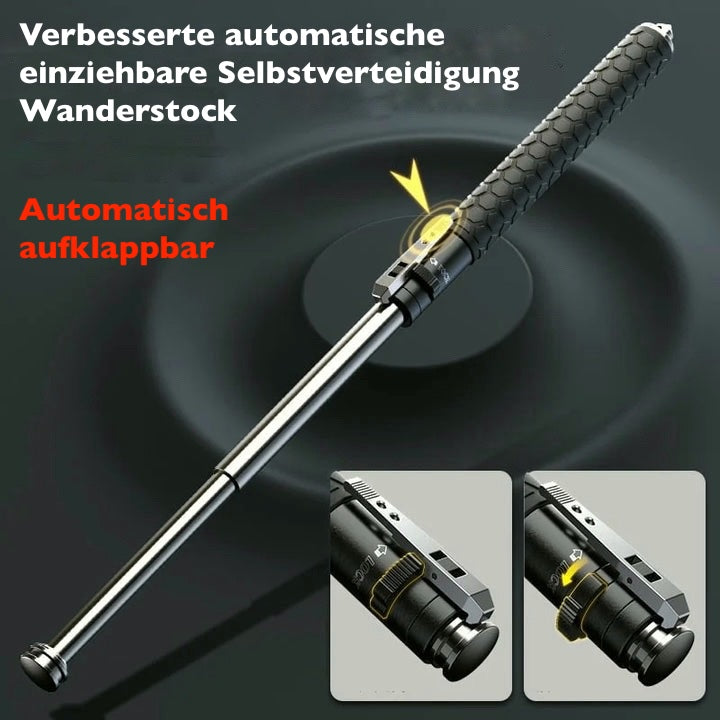 Wächter | Automatischer Selbstverteidigung-Wanderstock mit Anti-Rutsch-Griff