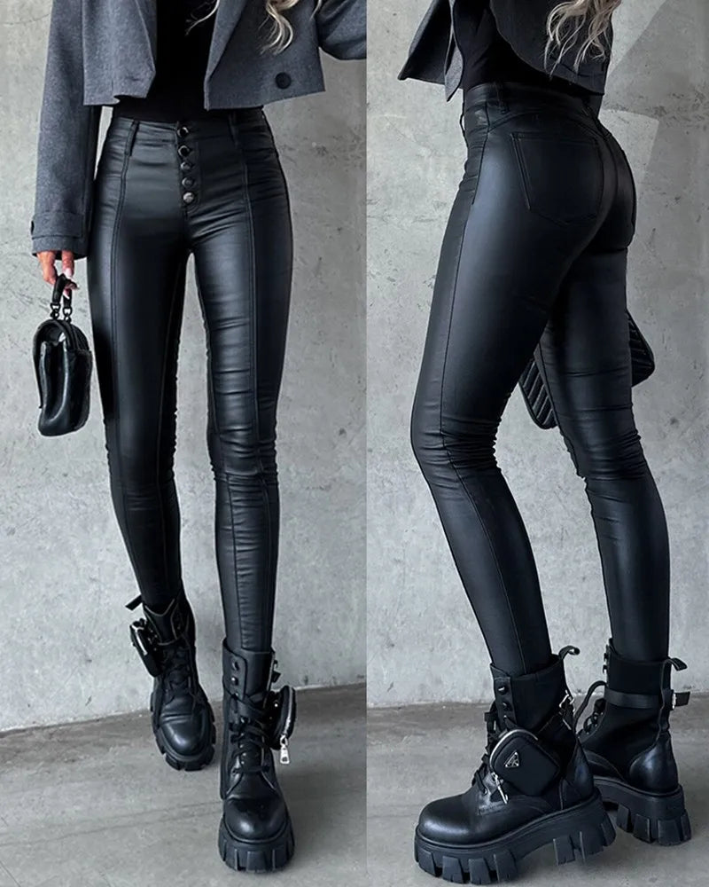 Ilona | Edgy Elegante Lederhose für jeden Anlass