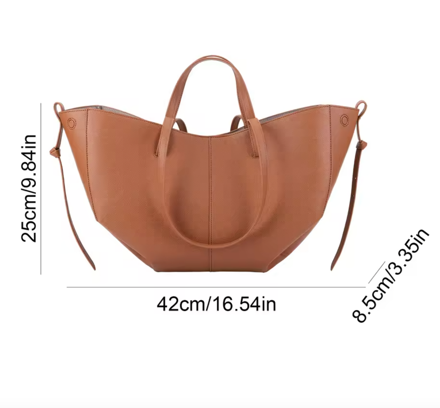 Izola Vintage Eleganz | Geräumige Leder Tote Bag für Damen