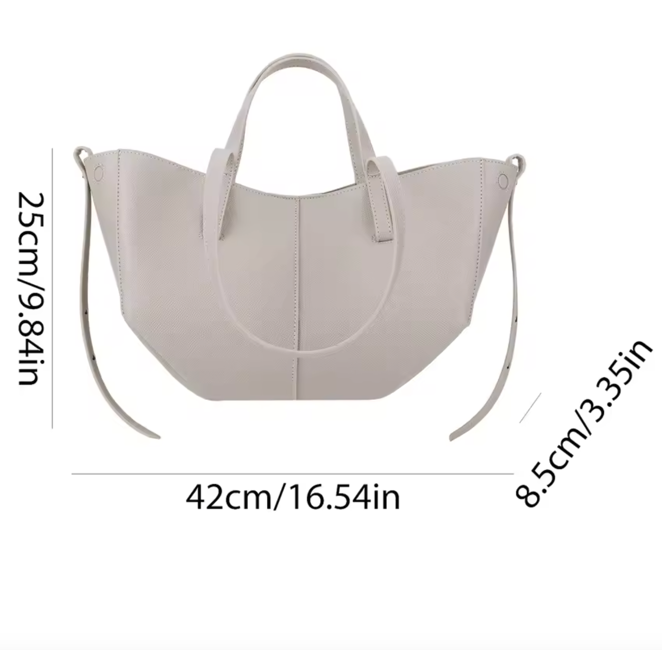 Izola Vintage Eleganz | Geräumige Leder Tote Bag für Damen