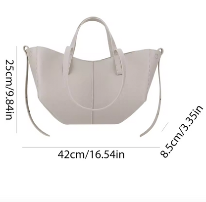 Izola Vintage Eleganz | Geräumige Leder Tote Bag für Damen