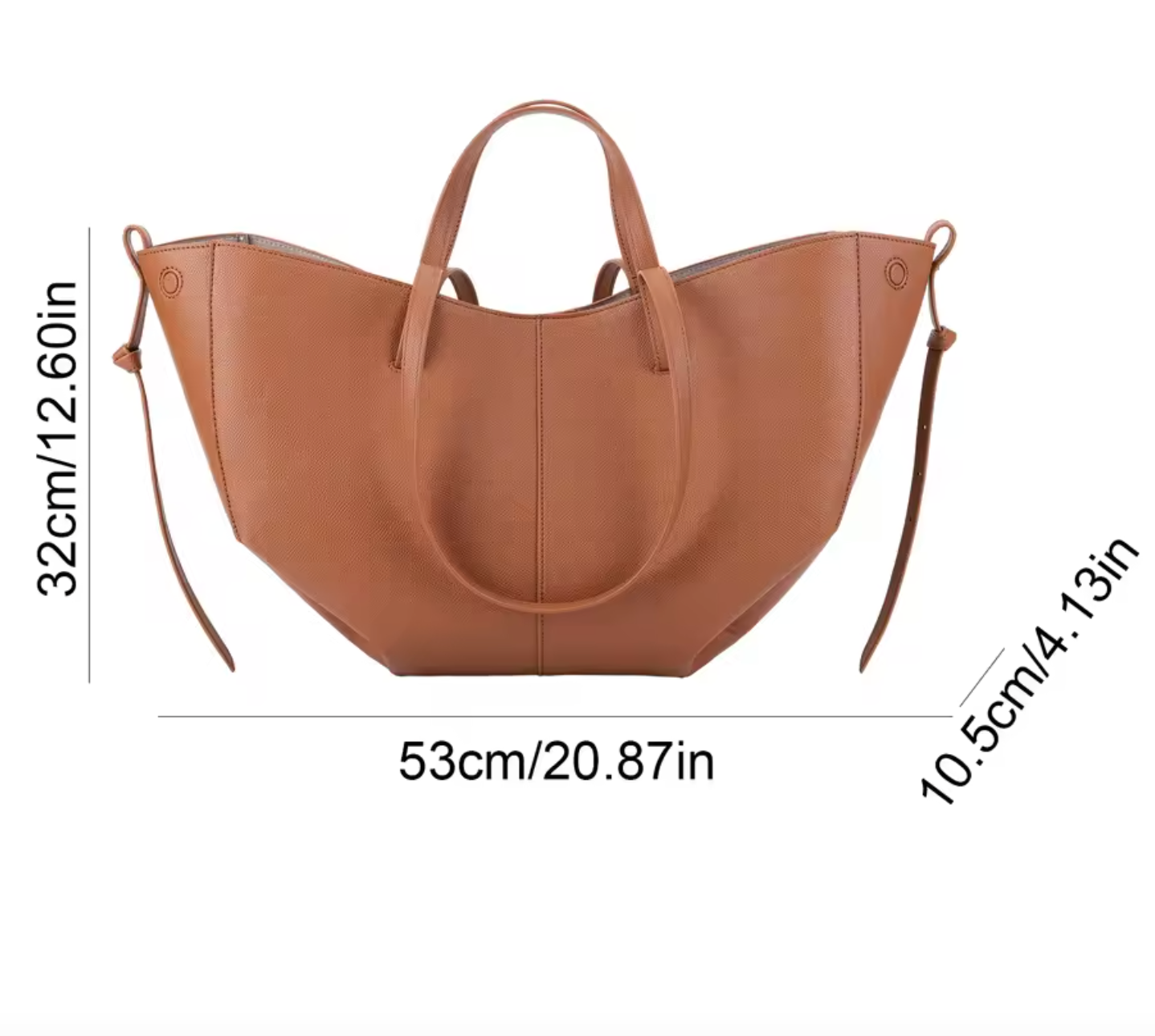 Izola Vintage Eleganz | Geräumige Leder Tote Bag für Damen