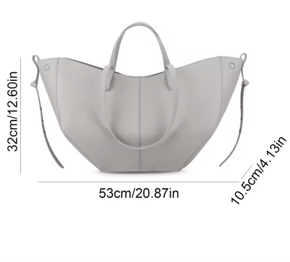 Izola Vintage Eleganz | Geräumige Leder Tote Bag für Damen