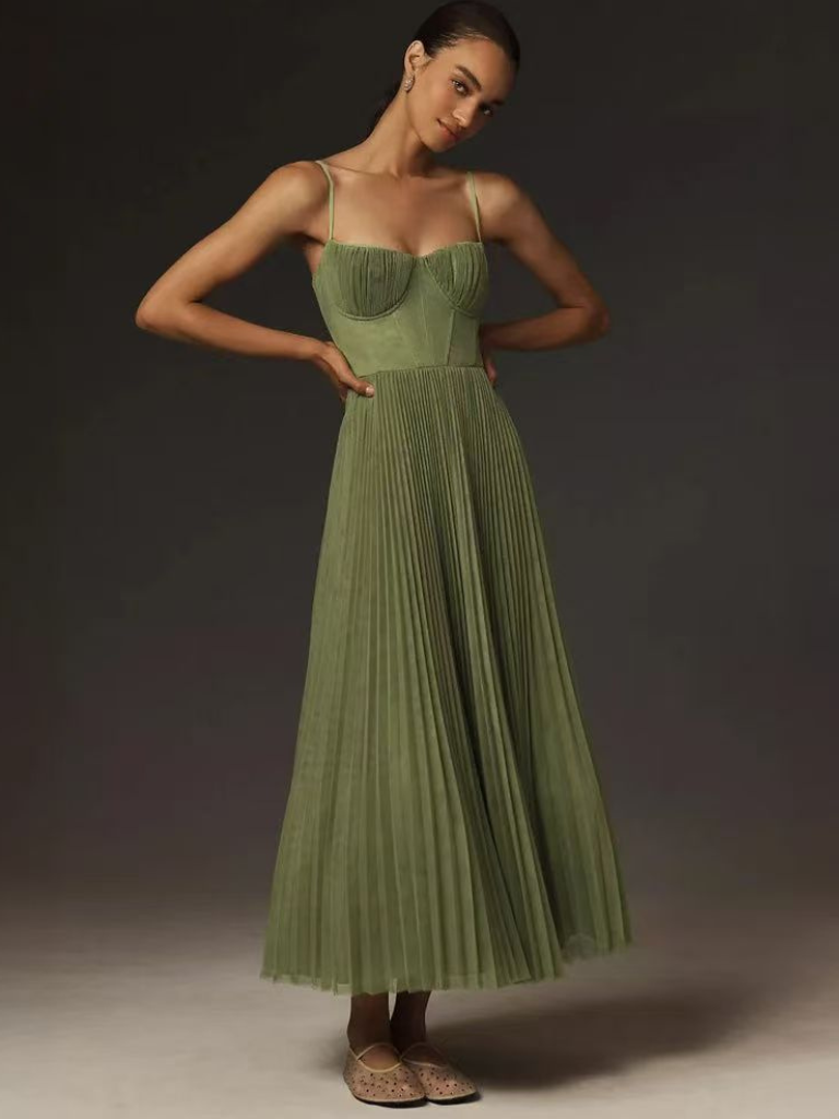 Lorelei | Kleid in eleganter Smaragdgrün