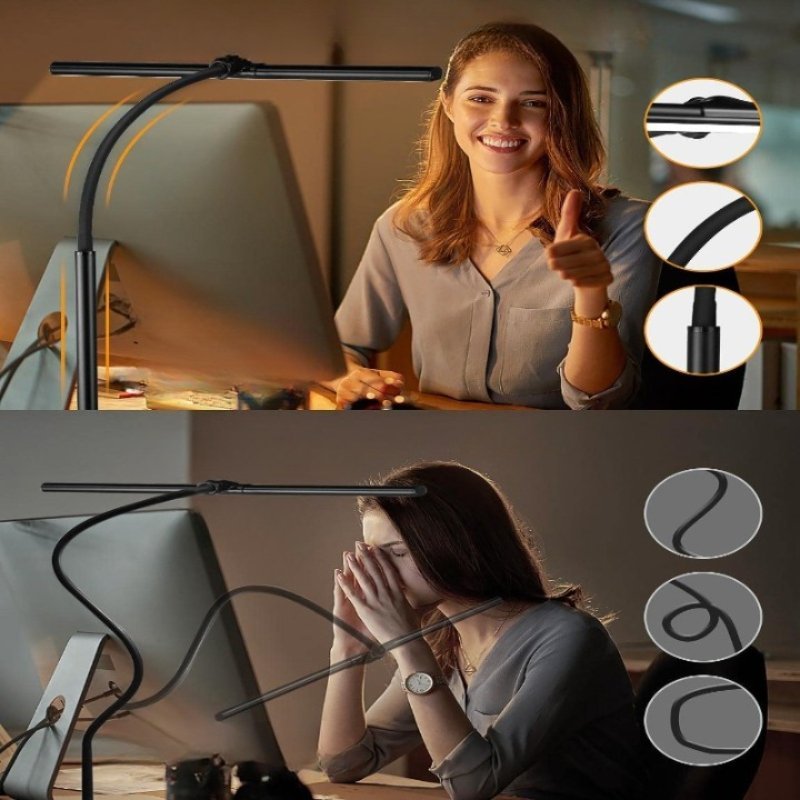 LED-Schreibtischlampe mit Schwanenhals