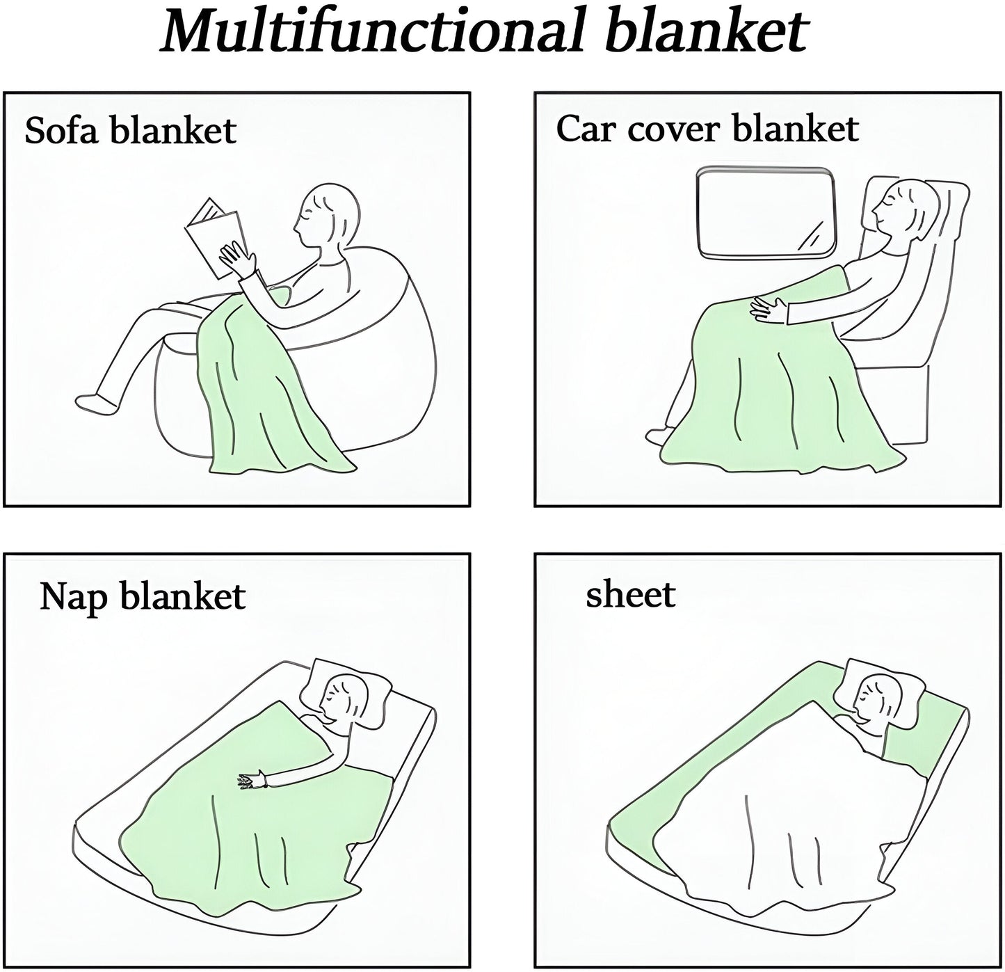 Kuscheldecke für unterwegs