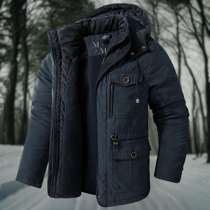 Alaric | Warme Parka-Jacke für Herren mit Kapuze - Stil trifft Funktionalität