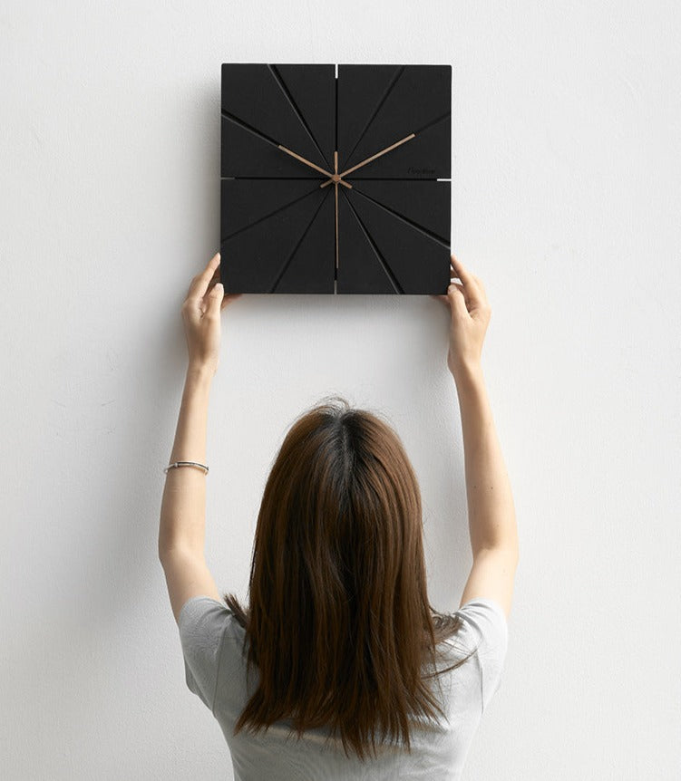 Minimalistische moderne stille Wanduhr für das Wohnzimmer