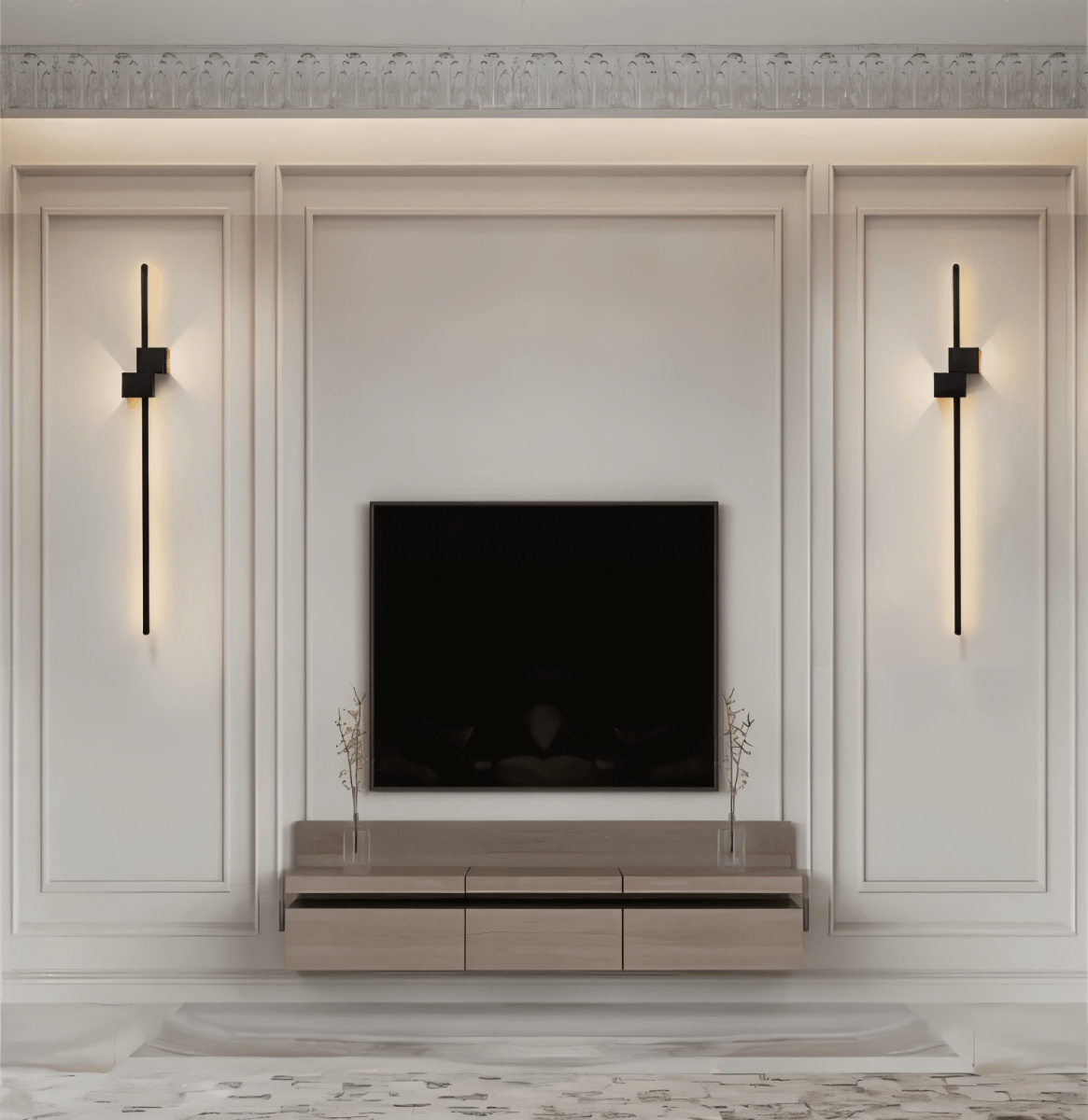 LED-Wandleuchte Rechteckig