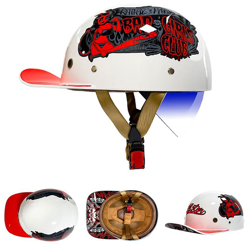 Motorrad Baseballhelm
