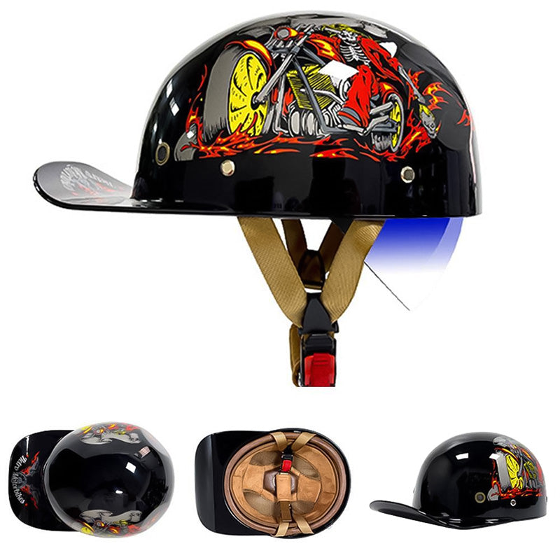 Motorrad Baseballhelm