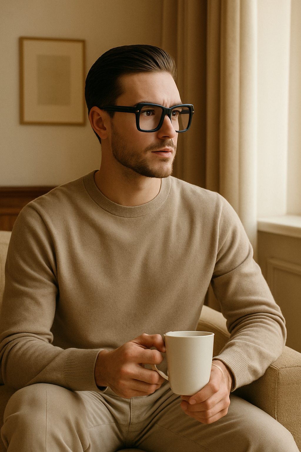 Nico | Oversized Sonnenbrille aus Luxusmetall