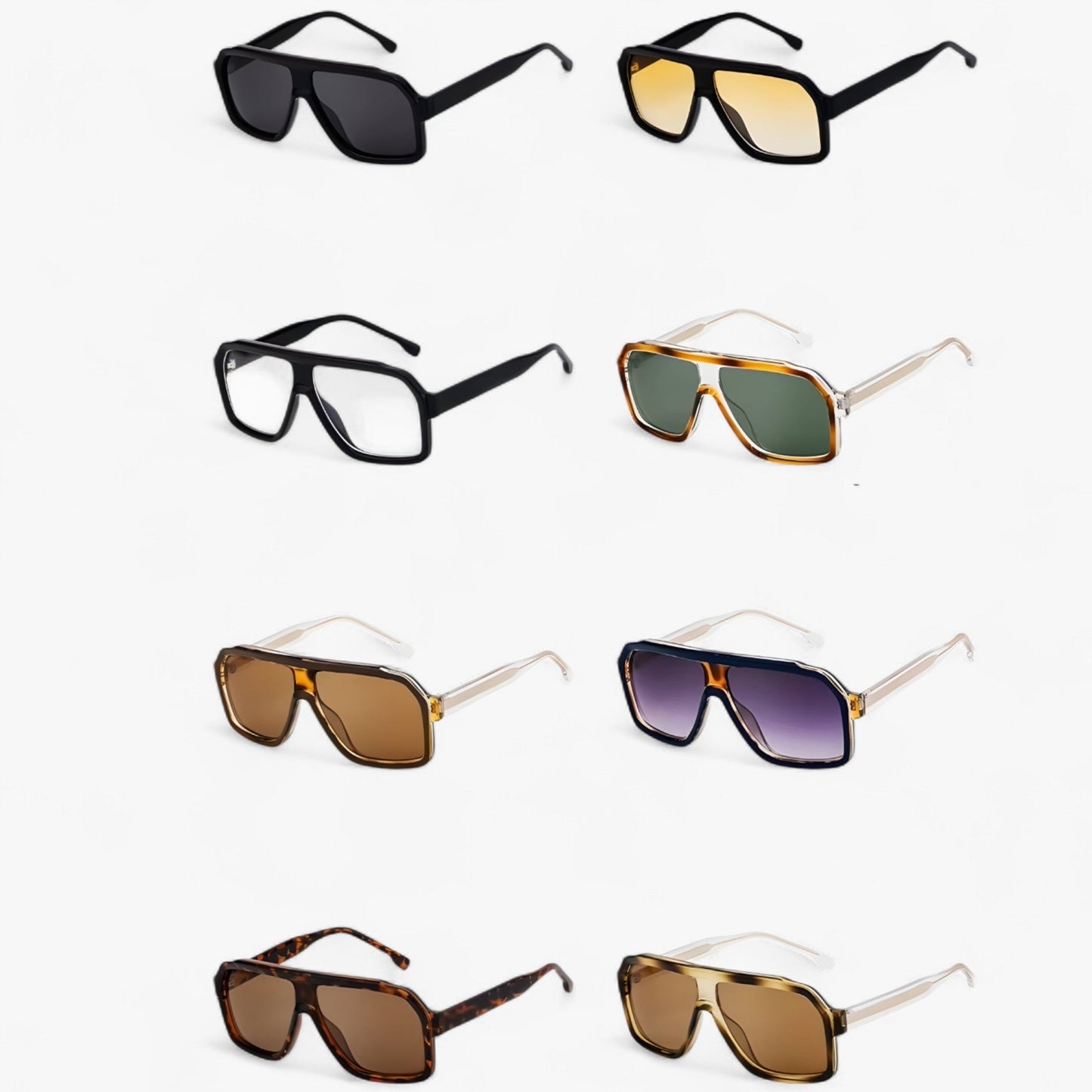 Nico | Oversized Sonnenbrille aus Luxusmetall