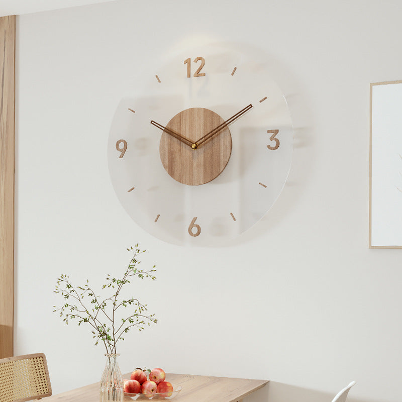 Nordische Stille | 14 Zoll Wanduhr aus massivem Holz - verleiht jedem Raum Eleganz